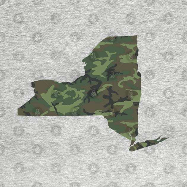 Camo Tee NY by GreenGuyTeesStore